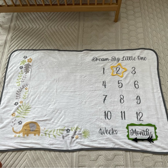 NEW Babble Bum Milestone and Holiday Baby Blanket - Picture 2 of 8